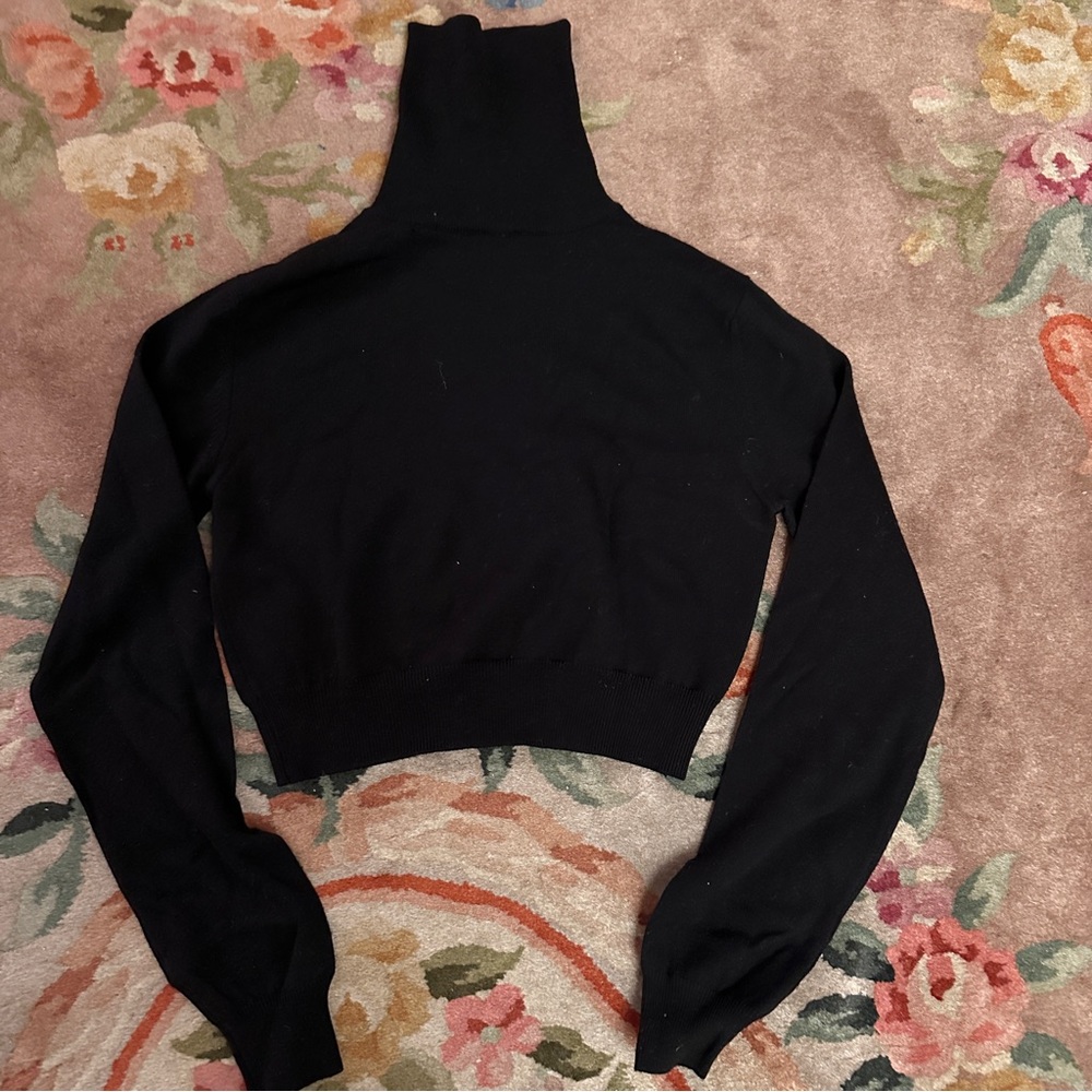 Dolce & Gabbana cropped turtleneck wool sweater XS S